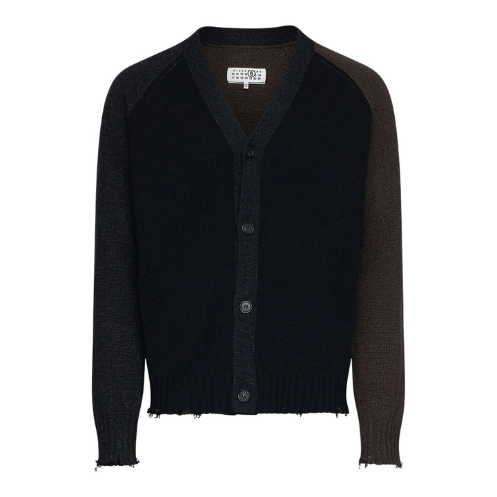 Club21 - MM6 - Elbow Patch Cardigan - CARDIGANS - Black