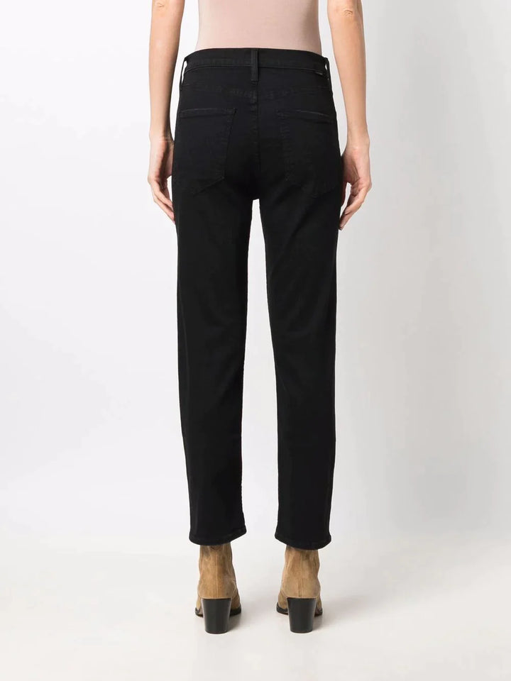 MOTHER-High-Waisted-Rider-Ankle-Jeans-Black-4