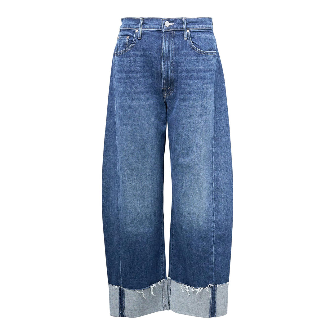 Club21 - MOTHER - The Half-Pipe Ankle Cuff Fray Jeans - JEANS - Blue
