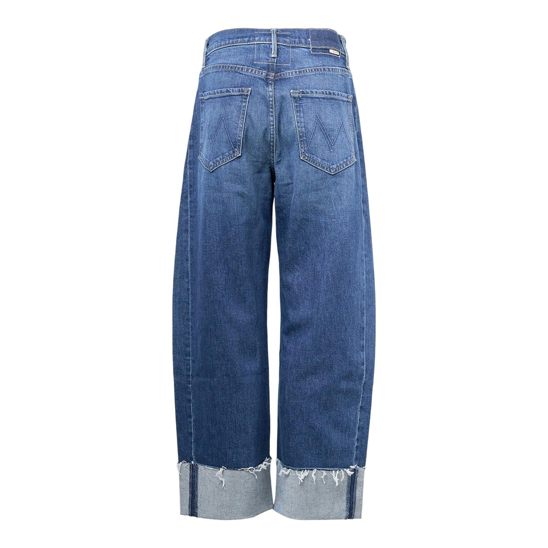 Club21 - MOTHER - The Half-Pipe Ankle Cuff Fray Jeans - JEANS - Blue