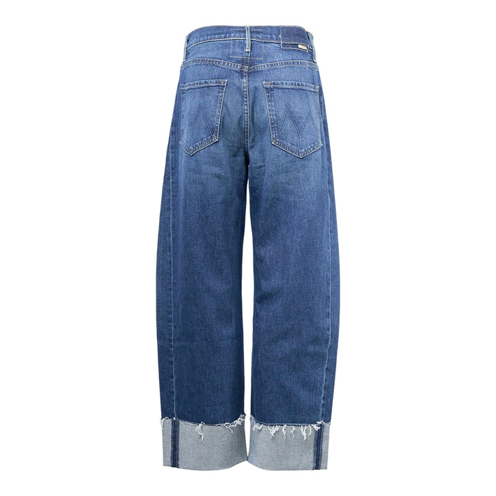Club21 - MOTHER - The Half-Pipe Ankle Cuff Fray Jeans - JEANS - Blue