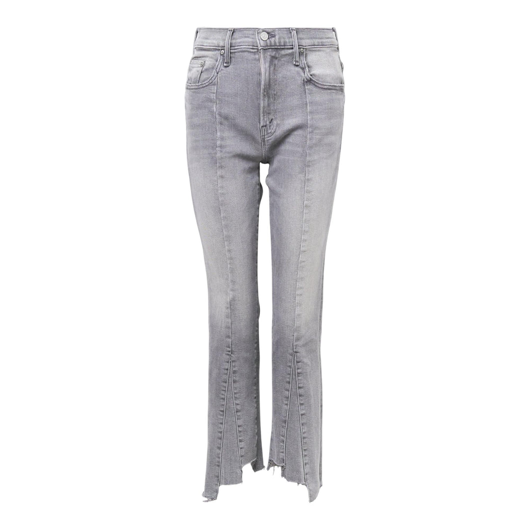 Club21 - MOTHER - The Insider Crop Pointy Fray Jeans - JEANS - Light Grey