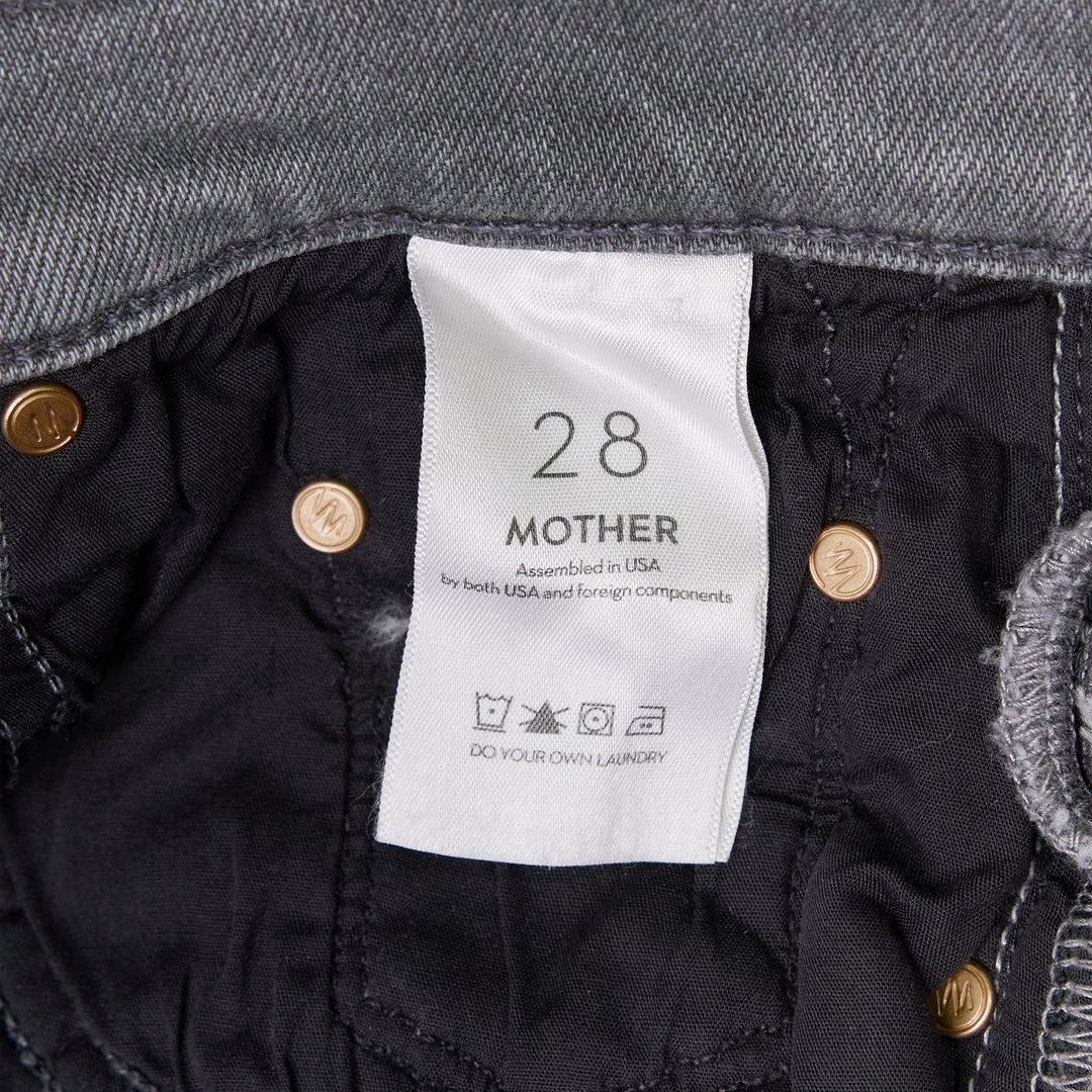 Club21 - MOTHER - The Insider Crop Pointy Fray Jeans - JEANS - Light Grey