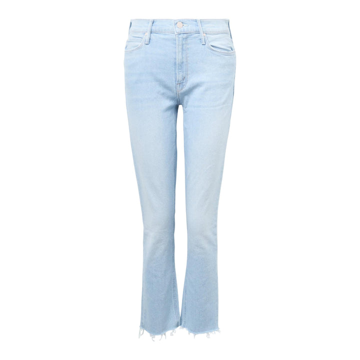 Club21 - MOTHER - The Mid Rise Dazzler Crop Fray Jeans - JEANS - Light Blue