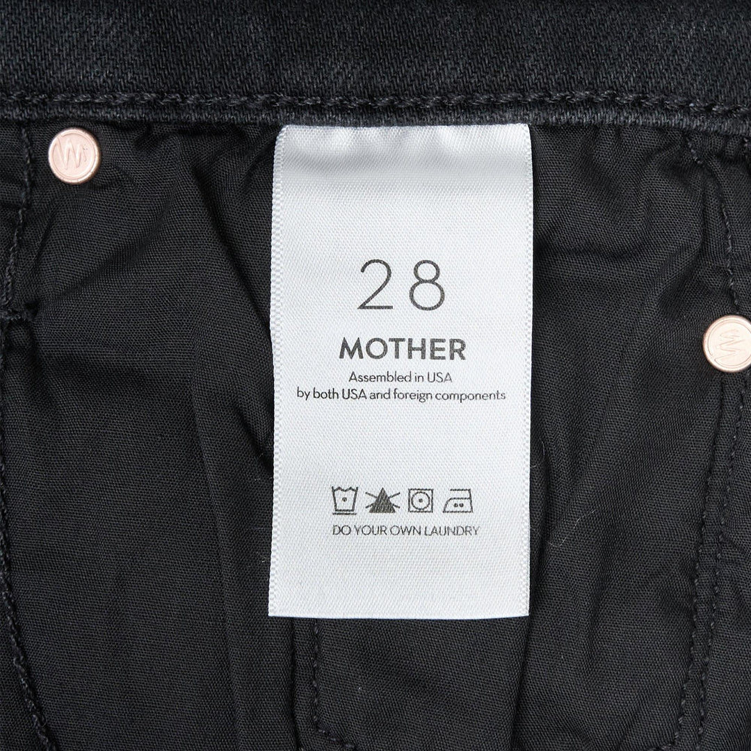 Club21 - MOTHER - The Mid Rise Rambler Zip Flood Jeans - JEANS - Black