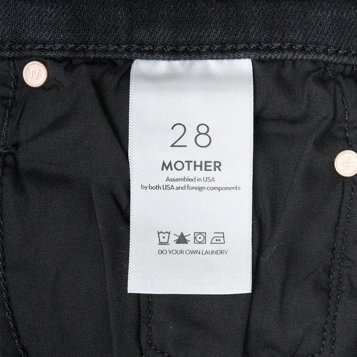 Club21 - MOTHER - The Mid Rise Rambler Zip Flood Jeans - JEANS - Black