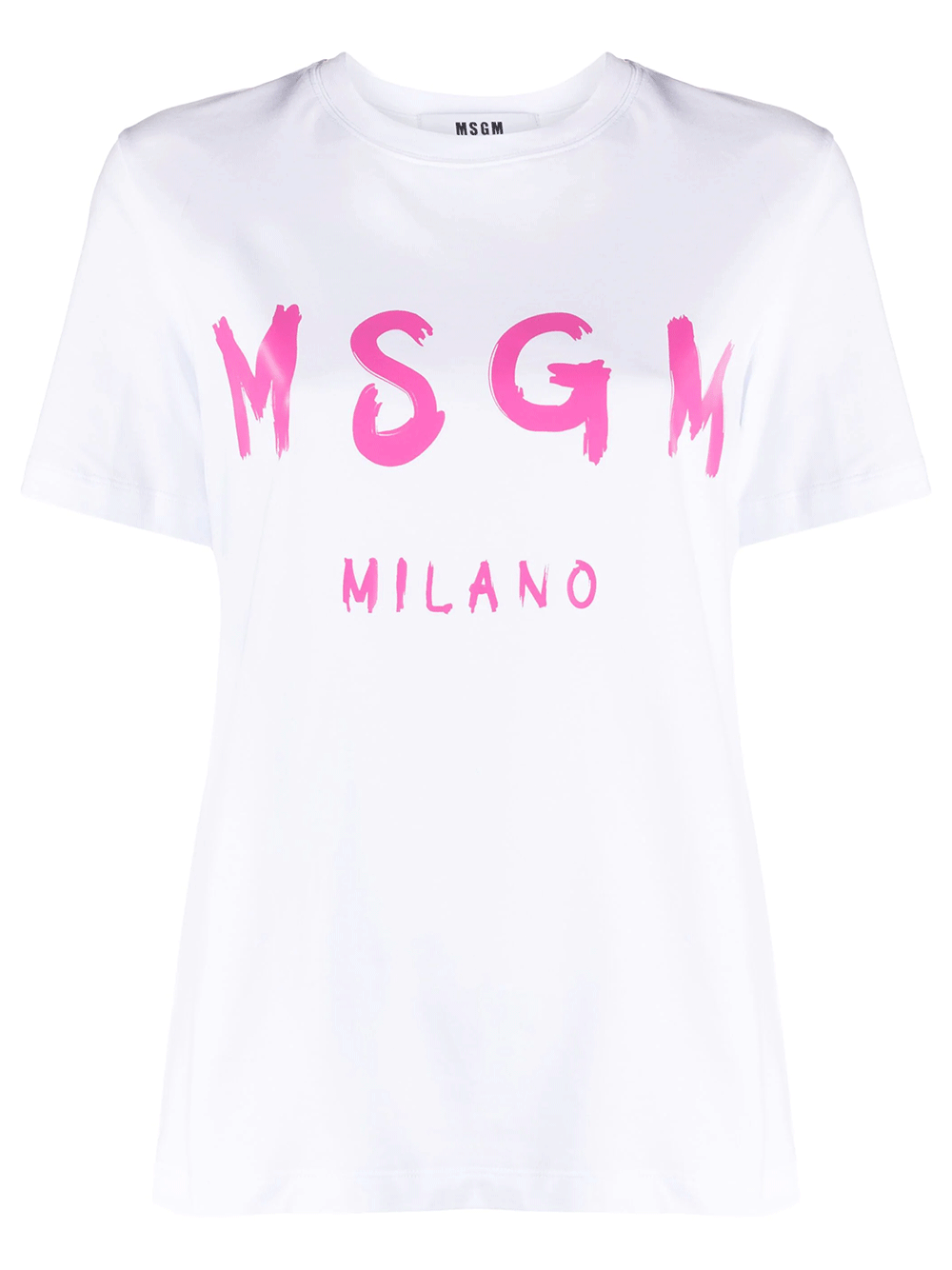 MSGM-Brushstroke-Logo-T-Shirt-White-1