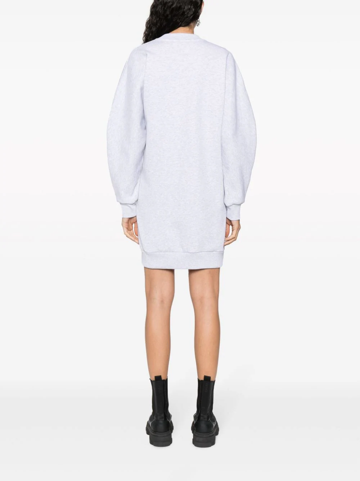 MSGM-Button-Detail-Mini-Dress-Grey-4