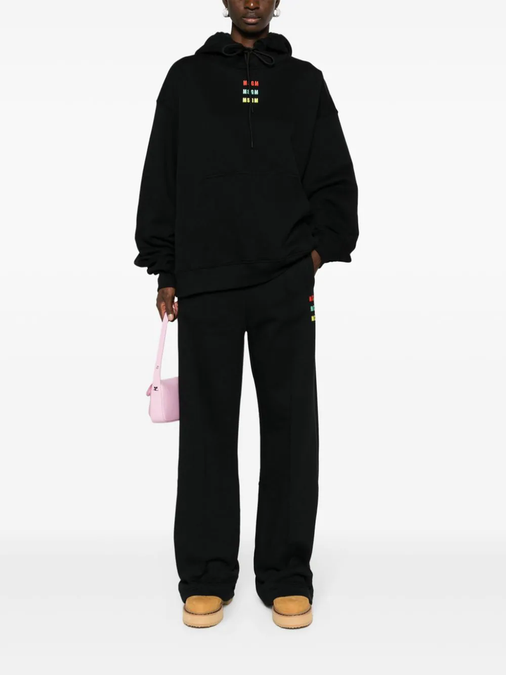 MSGM-Illusion-Hooded-Sweatshirt-Black-2