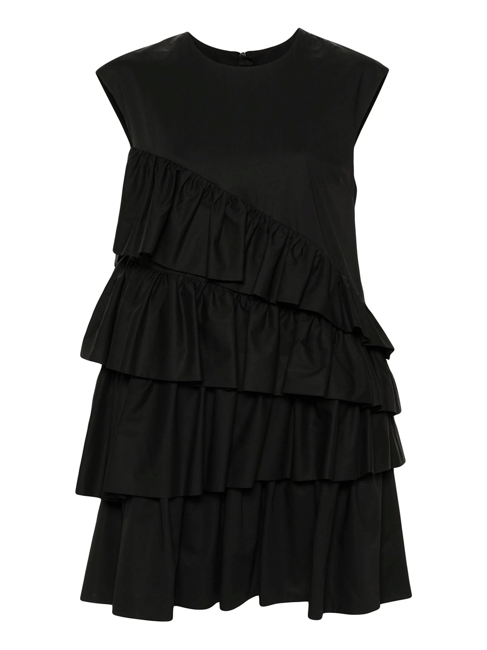 MSGM-Multi-Tier-Ruffles-Dress-Black-1