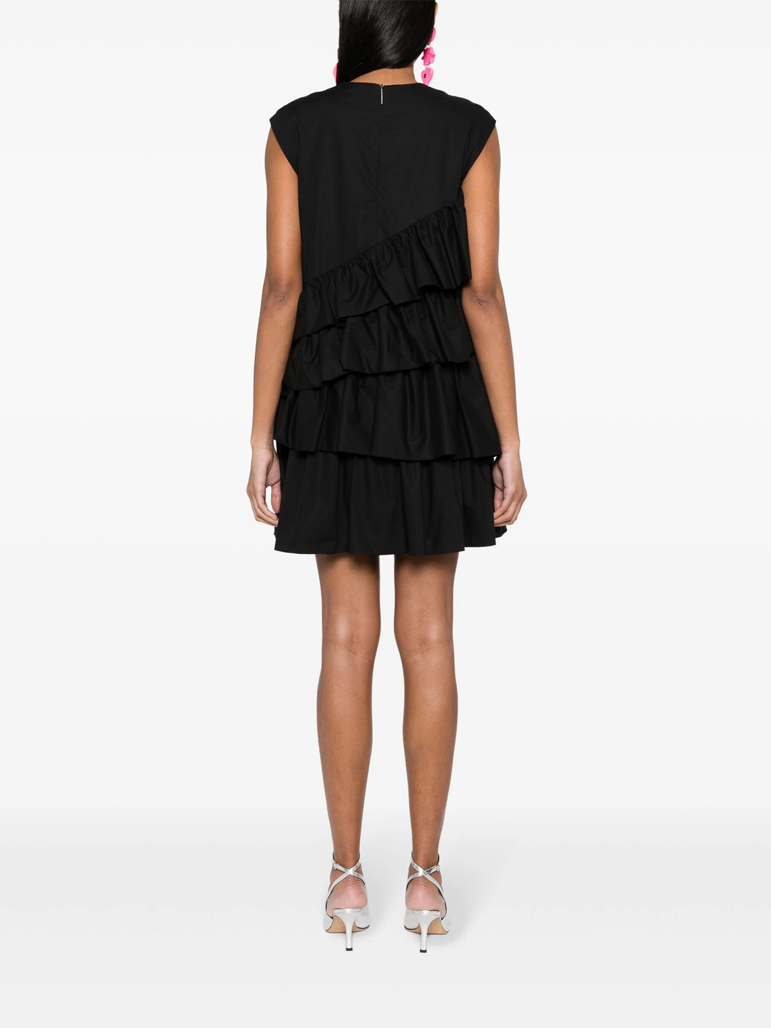MSGM-Multi-Tier-Ruffles-Dress-Black-4