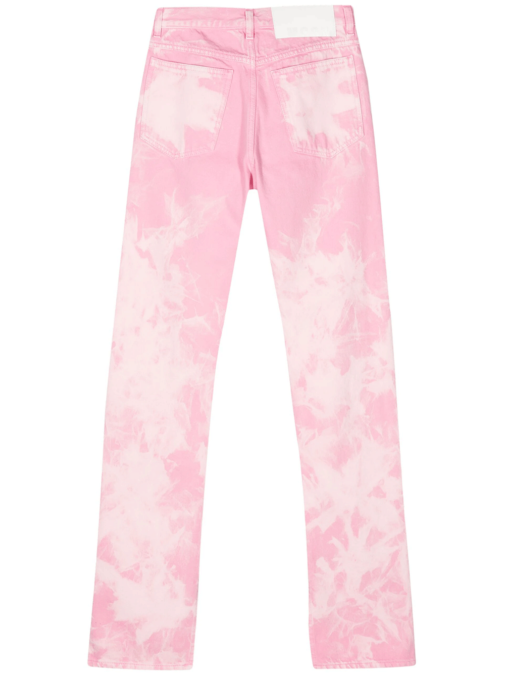 MSGM-Pink-Washed-Print-Pants-Pink-2