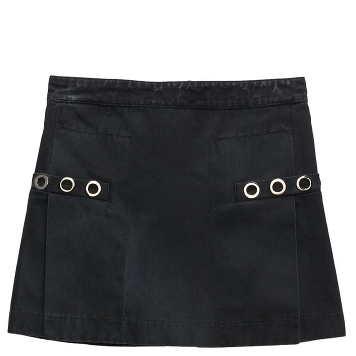 Rivet-Embellished Skirt