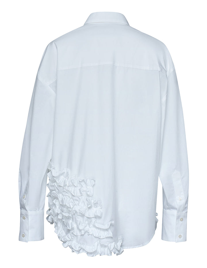 MSGM-Ruffles-Hem-Long-Sleeves-Shirt-White-2