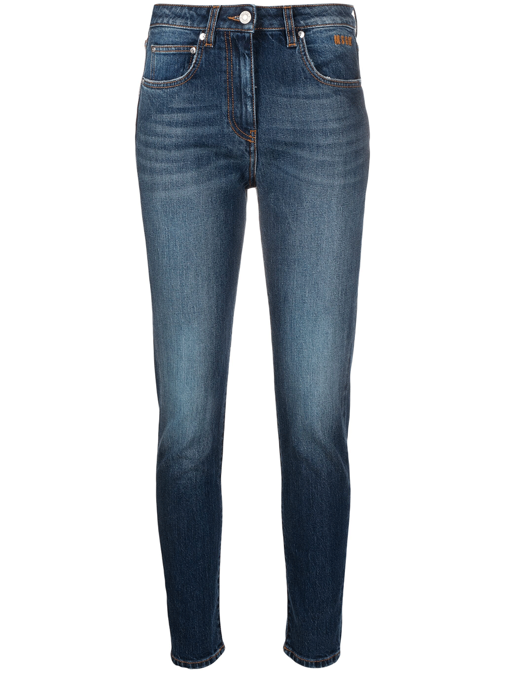 MSGM-Skinny-Fit-Cropped-Jeans-Denim-1