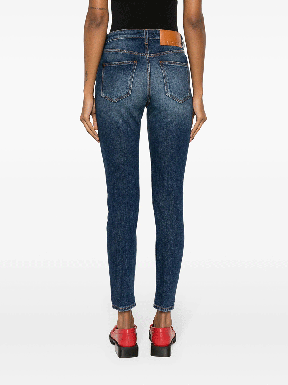 MSGM-Skinny-Fit-Cropped-Jeans-Denim-4