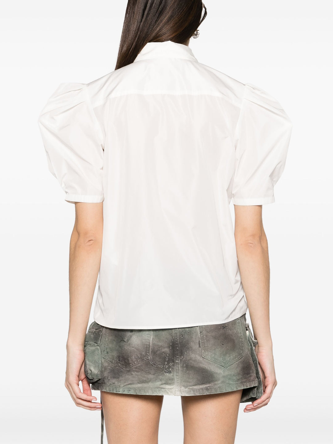 MSGM-Taffeta-Puff-Sleeves-Shirt-Off-White-4