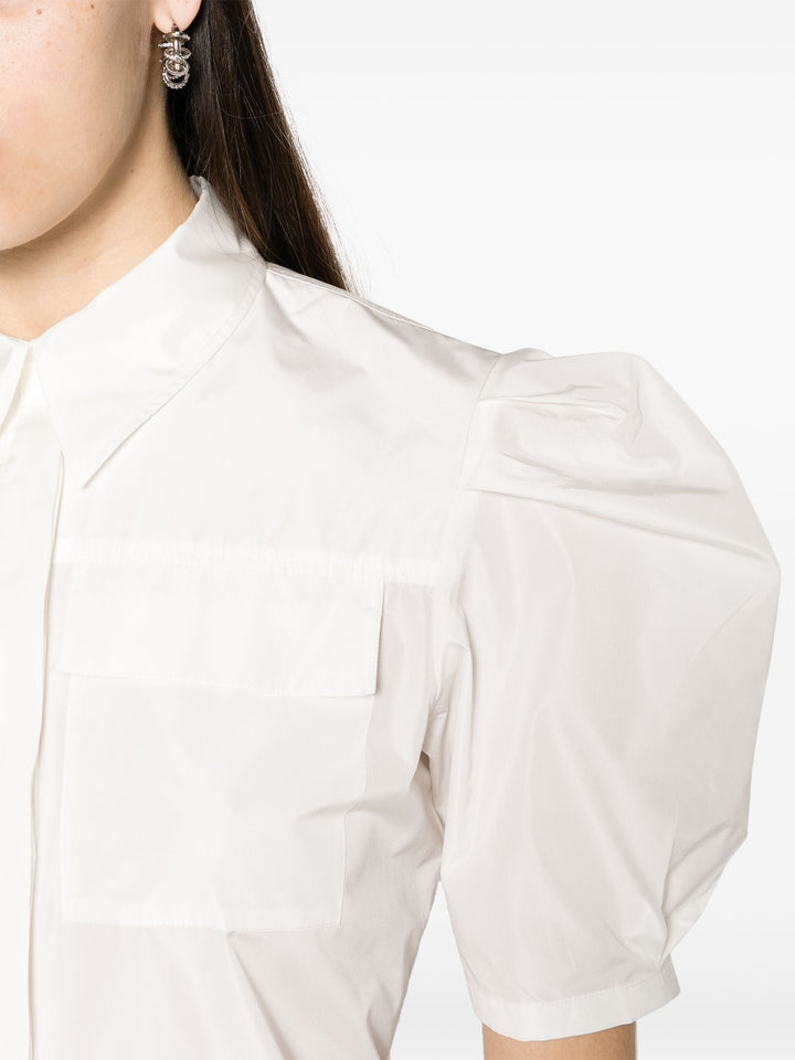 MSGM-Taffeta-Puff-Sleeves-Shirt-Off-White-5