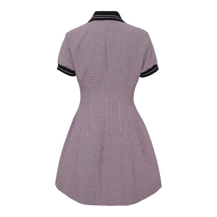 Club21 - MSGM - Abito Two Colourway Collar Dress - WOVEN DRESSES - Dark Pink