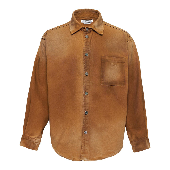 Club21 - MSGM - Camicia In Denim Button-Up Shirt - BLOUSON - Beige