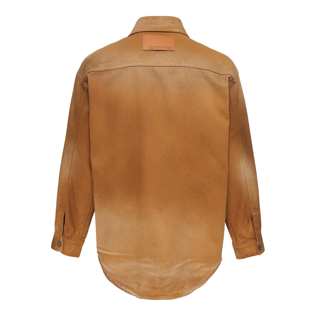 Club21 - MSGM - Camicia In Denim Button-Up Shirt - BLOUSON - Beige