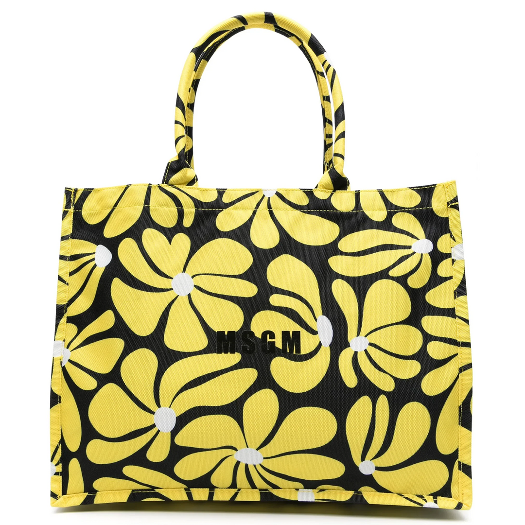 Eclectic Daisy Canvas Tote