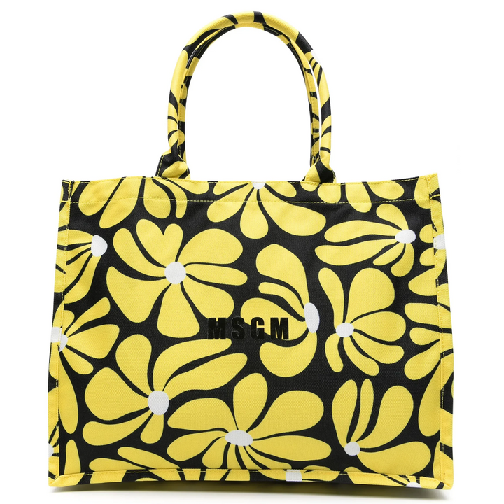 Eclectic Daisy Canvas Tote