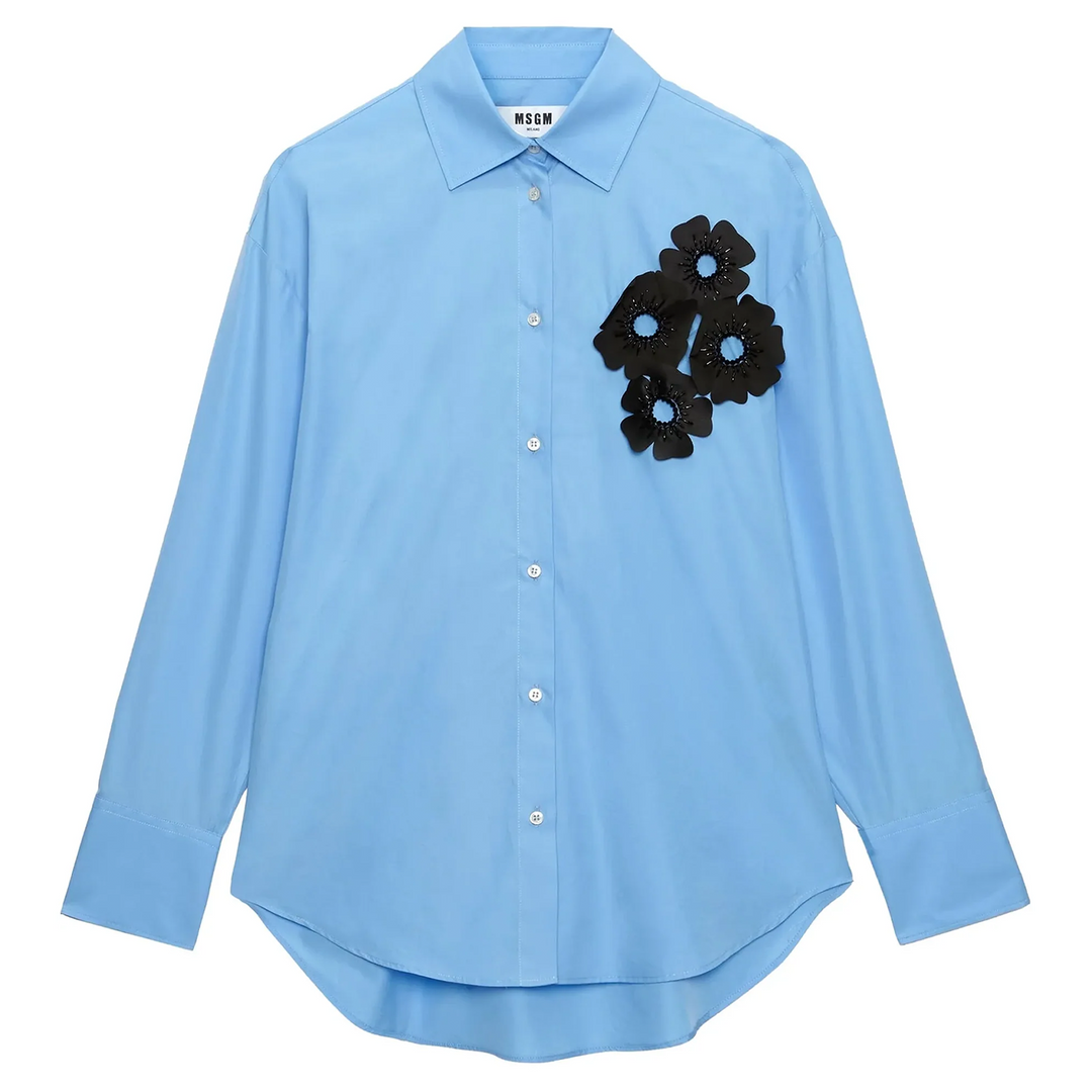 Floral Embroidery Shirt