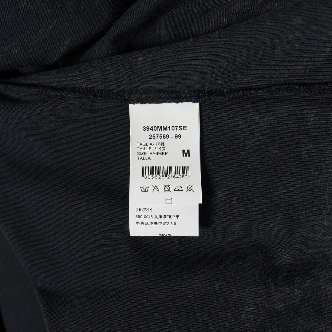 Club21 - MSGM - Graphic Print T-Shirt - TEES - Black