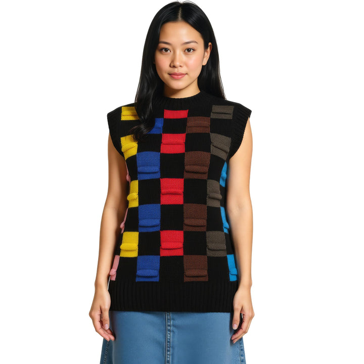 Club21 - MSGM - Knit Top In Maglia - KNIT TOPS - Black