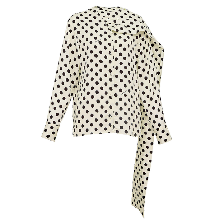 MSGM_Polka_Dot_Blouse_Offwhite