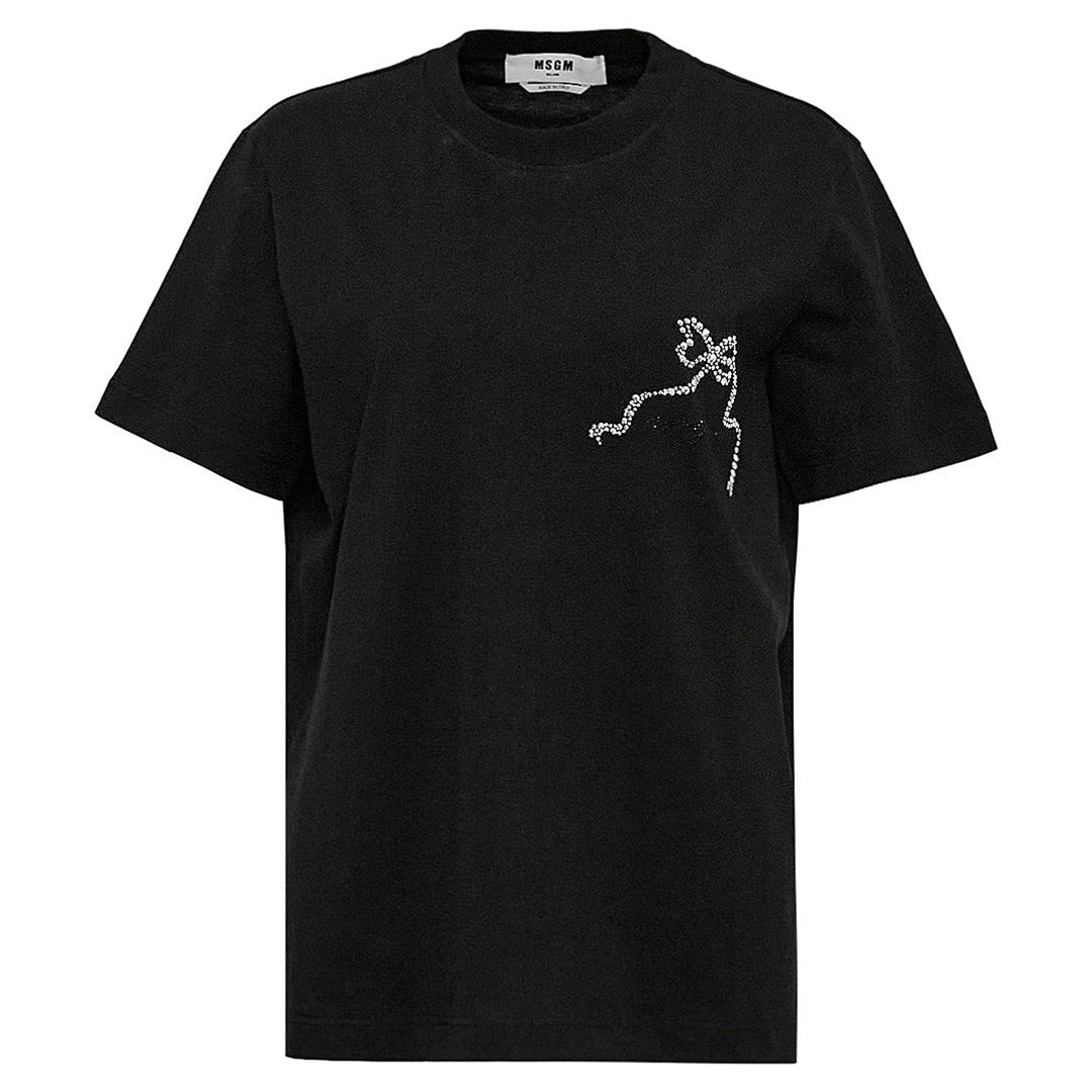 MSGM_Ribbons_T-Shirt_Black