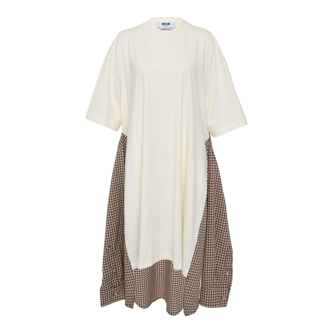 Club21 - MSGM - T-Shirt Dress With Details - DRESSES - White