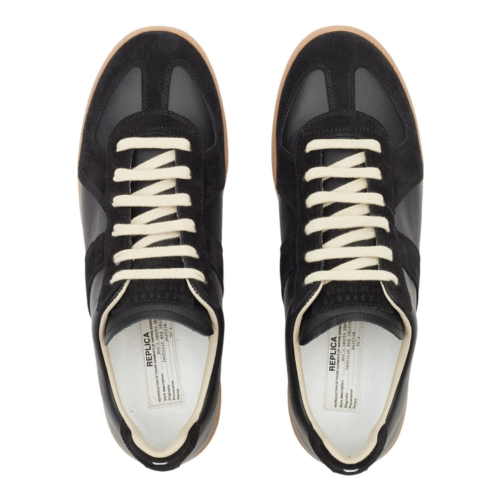 Club21 - Maison Margiela - Replica Drill Hairy Suede Sneakers - SNEAKERS - Black