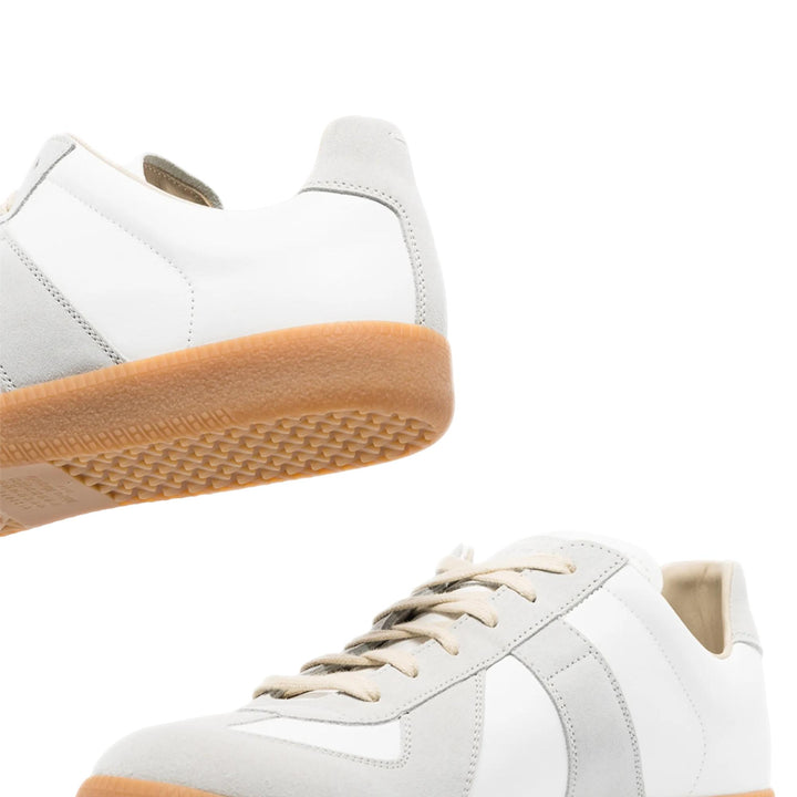 Club21 - Maison Margiela - Replica Drill Hairy Suede Sneakers - SNEAKERS - Off-White