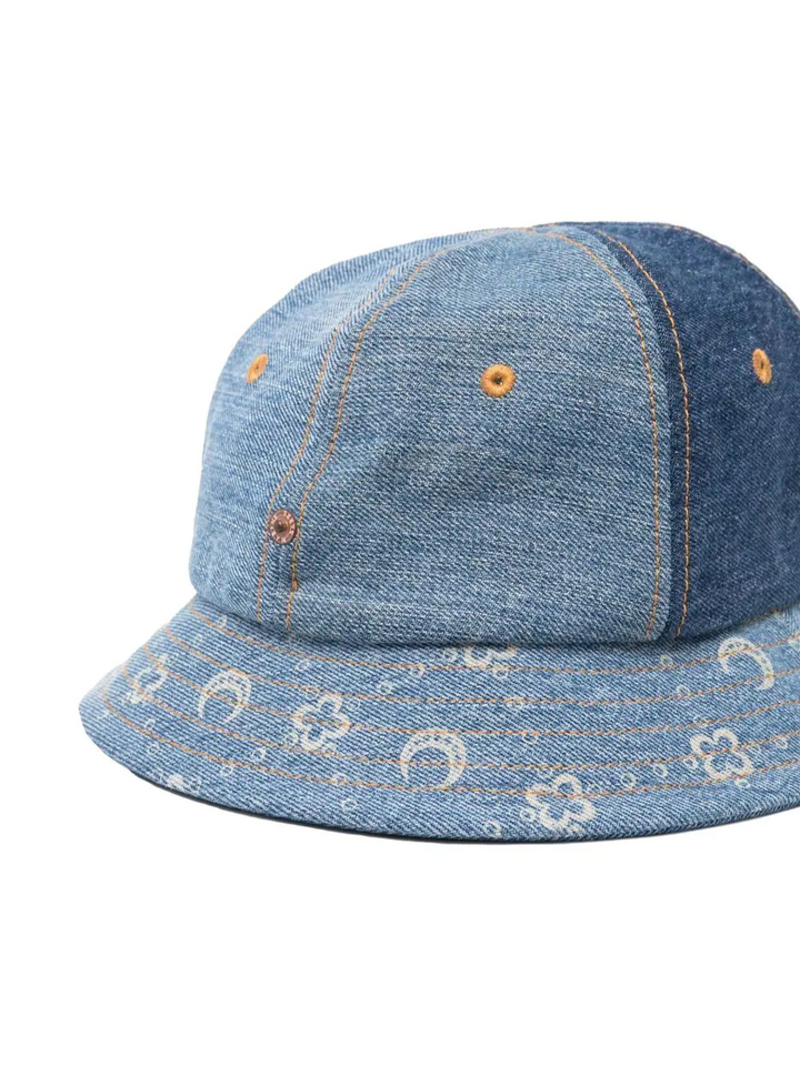 Regenerated Denim Moonogram Hat