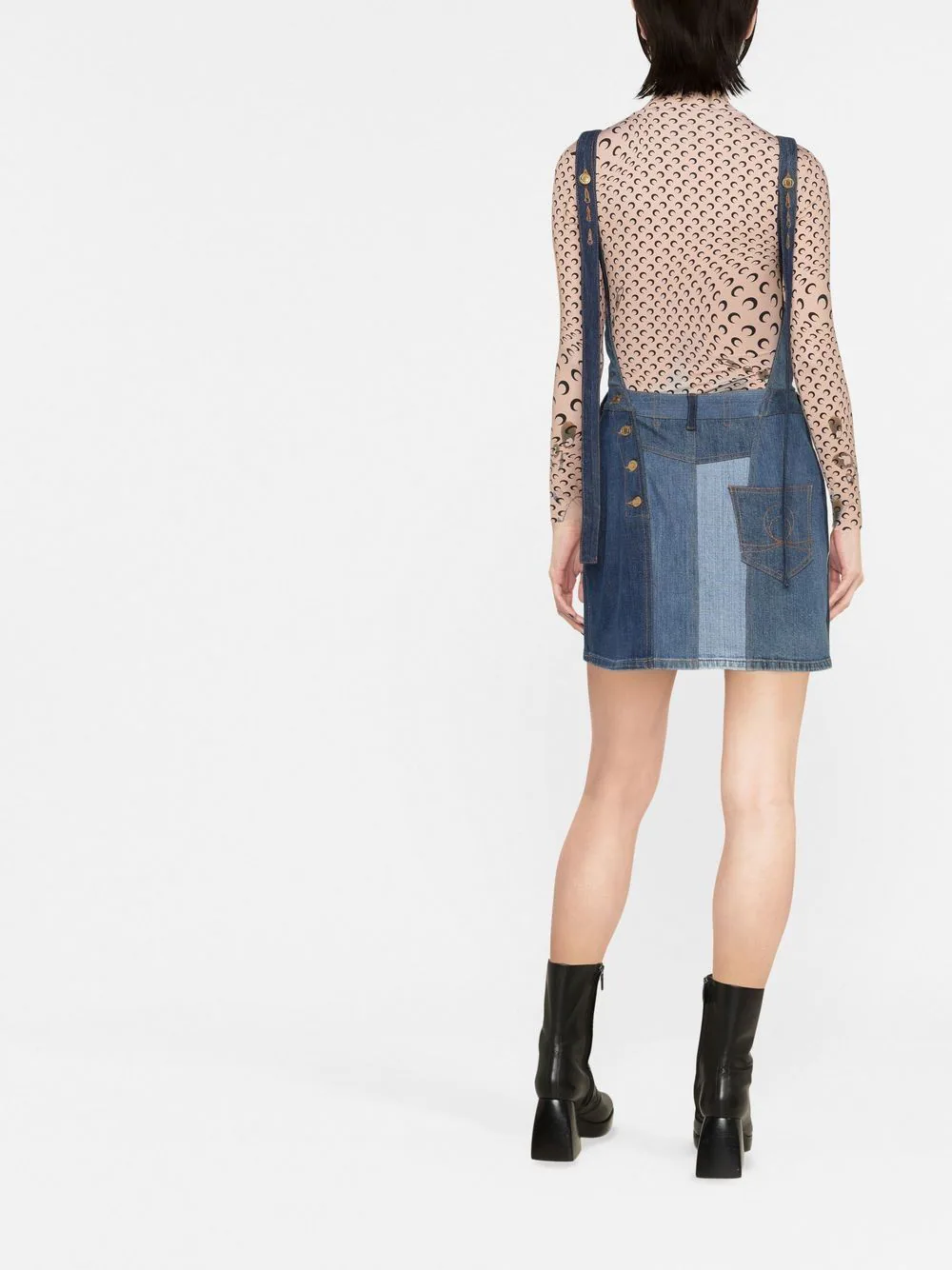 Marine-Serre-Regenerated-Stretch-Denim-Mini-Dress-Denim-2