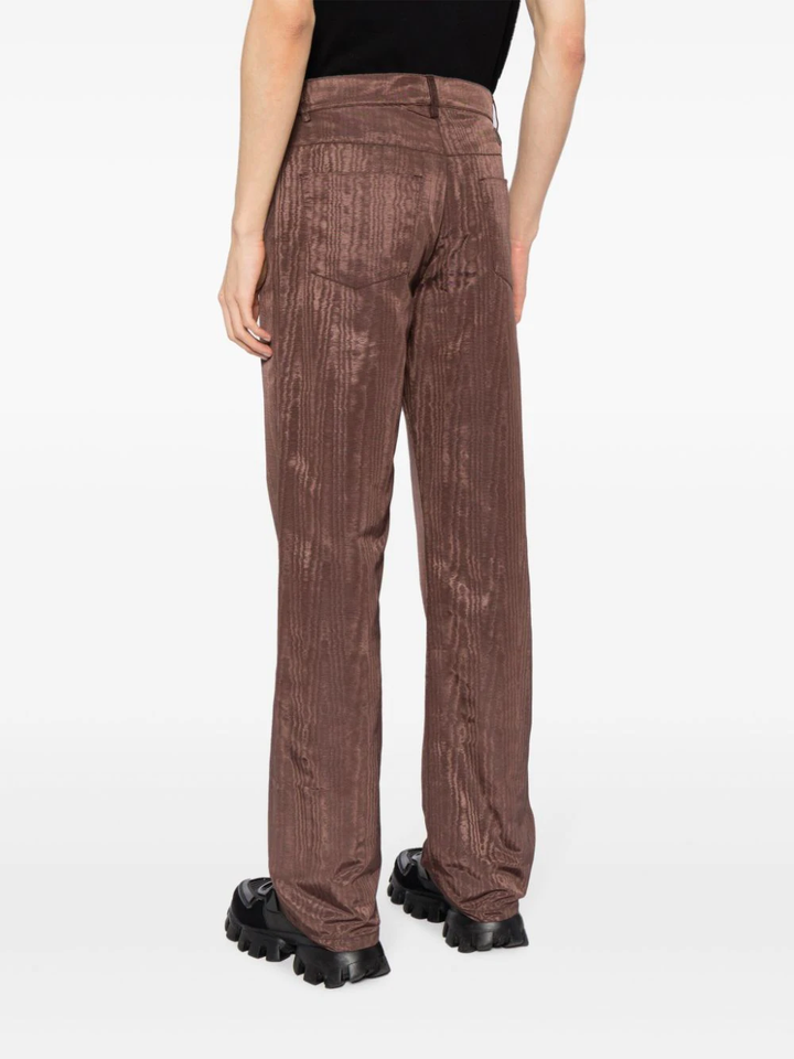 MarineSerre-Regenerated-Moire-Wide-Leg-Pants-Brown-4