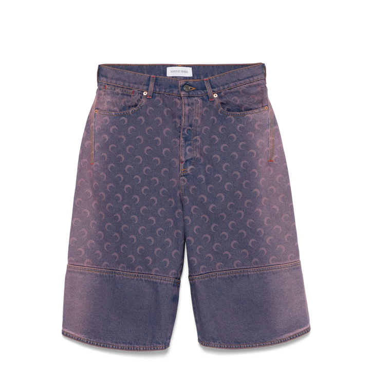 Moon Laser Denim Bermudas
