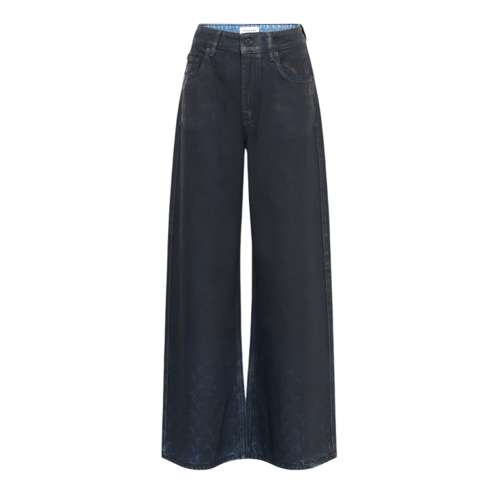 Moon Waxed High-Waist Denim