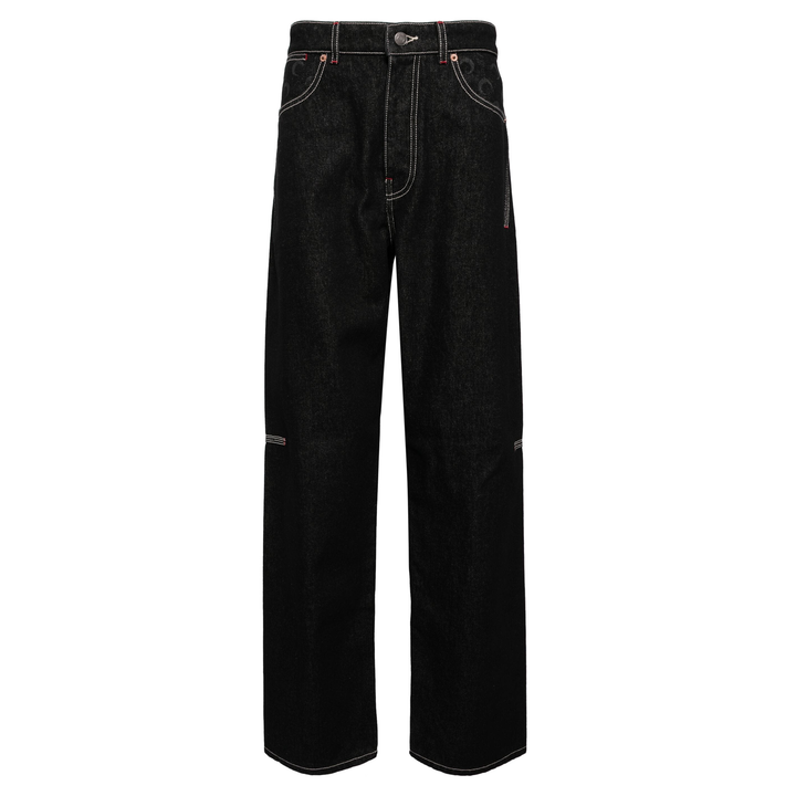 Marine_serre_Moon_Laser_Denim_Straight_Jeans_Black