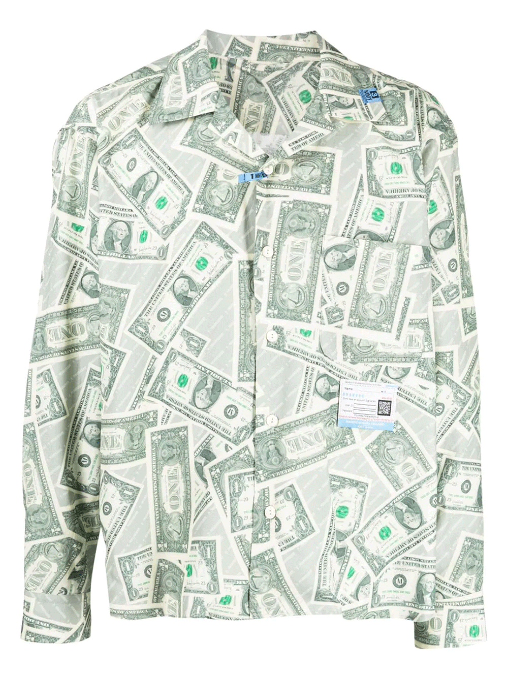 Mihara-Yasuhiro-Dollar-Bill-Printed-Shirts-Green-1