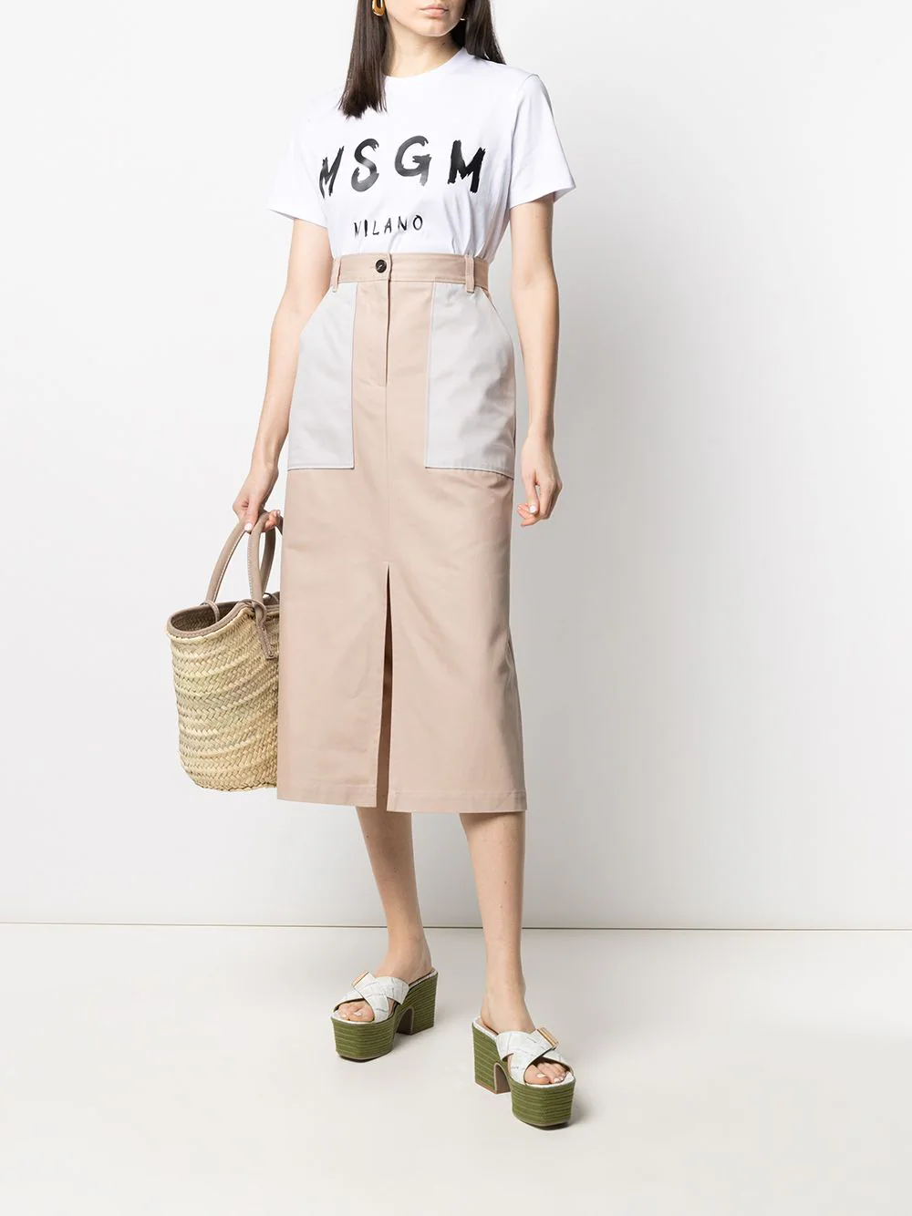 Msgm-Brush-Stroke-Logo-T-Shirt-White-2