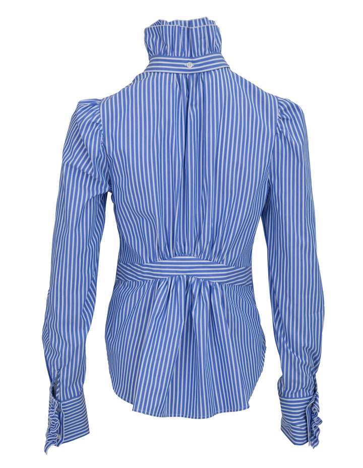 Msgm-Detachable-Collar-Long-Sleeves-Top-Stripes-2