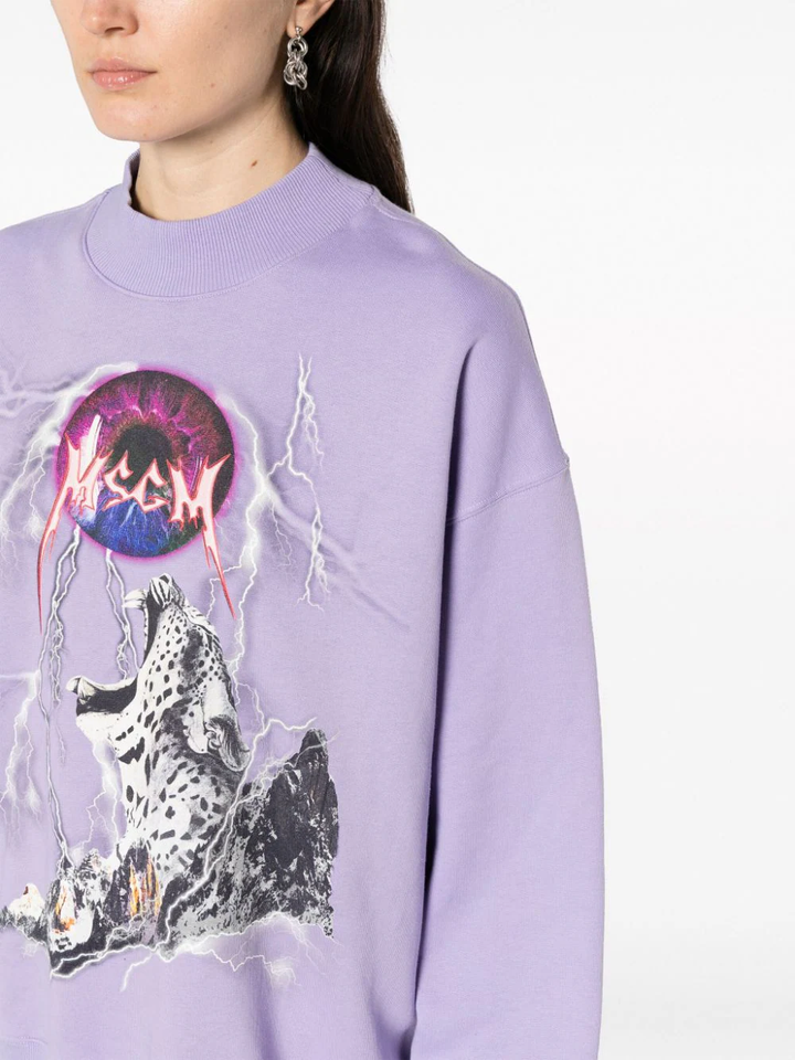 Msgm-Lightning-Graphic-Print-Sweatshirt-Lilac-5