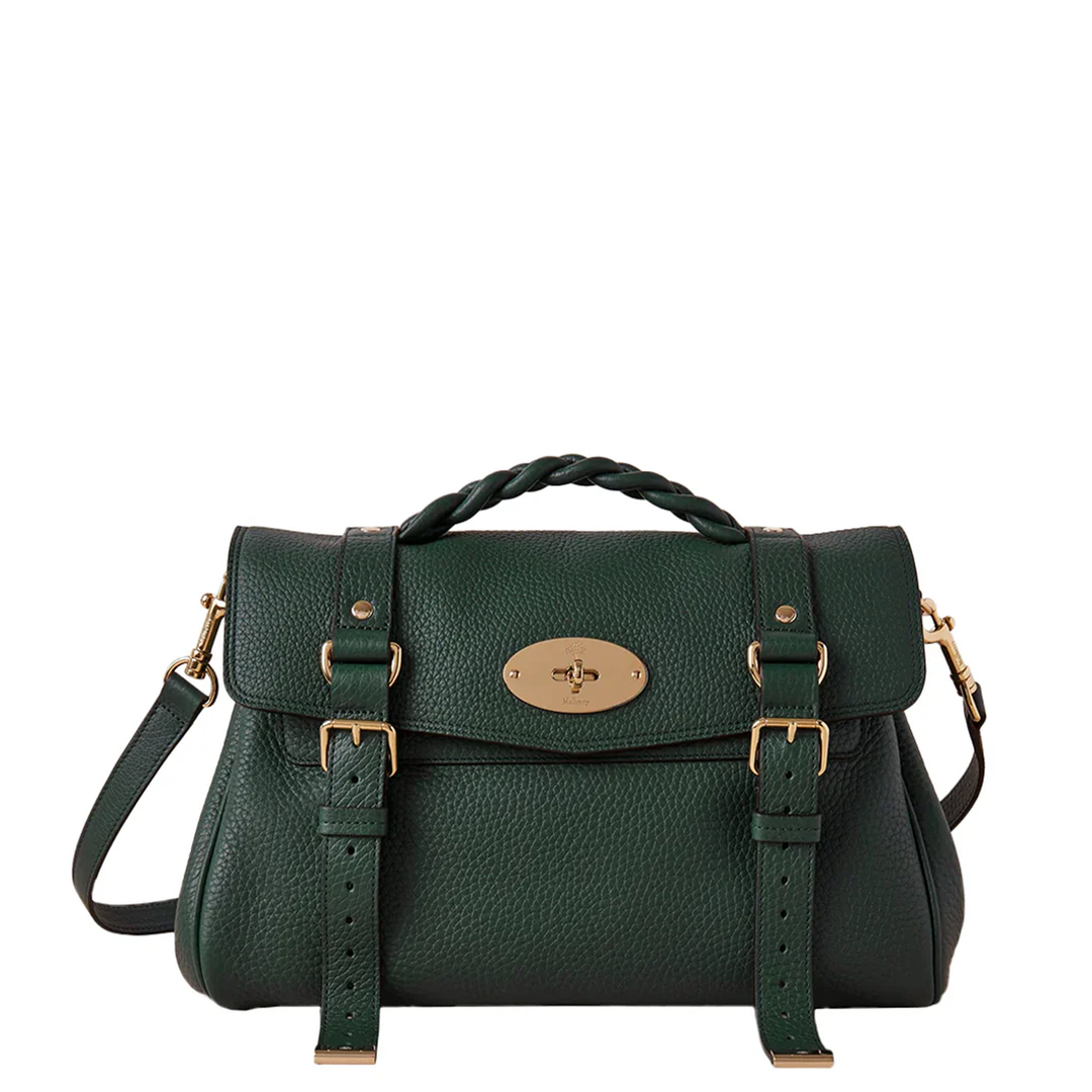 Alexa Mulberry Green Heavy Grain