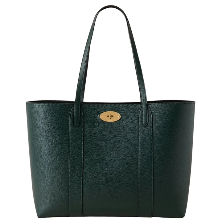 Bayswater Tote Mulberry Green Small Classic Grain