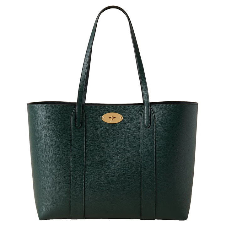 Bayswater Tote Mulberry Green Small Classic Grain