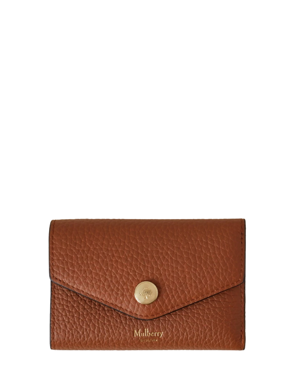 Folded Multi-Card Wallet Chestnut Heavy Grain