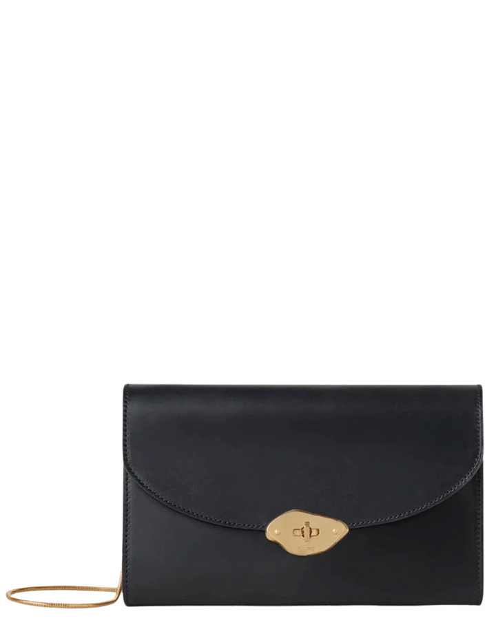 Lana Clutch High Gloss Leather (Black)